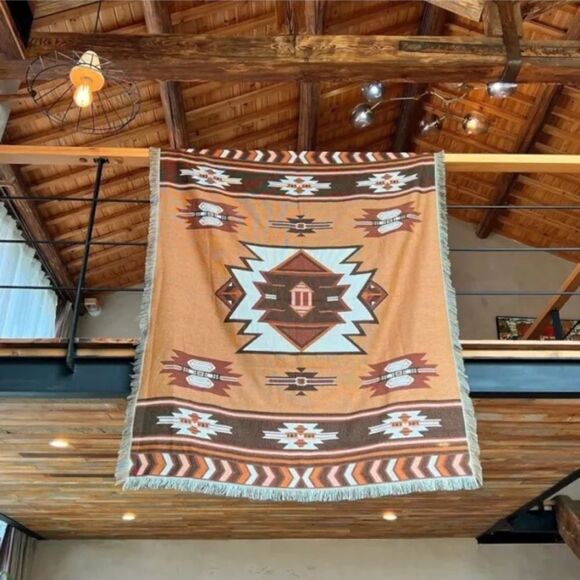 New Boho Throw Blanket Sofa Cover, Bed Cover Bedspread Western Decor - Picture 1 of 12